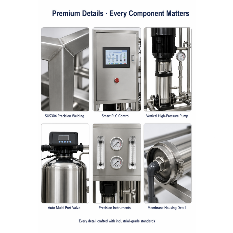 Commercial Reverse Osmosis Water Treatment System, 130 to 530 Gallons-Per-Hour